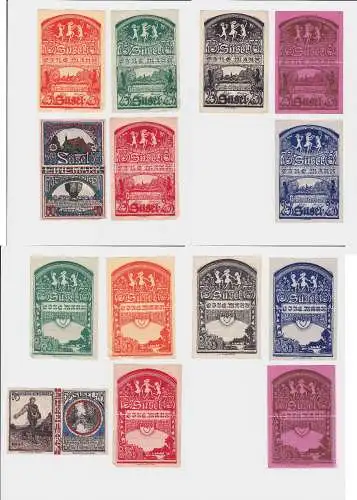 7 Banknoten Notgeld Kirchspiel Süsel 4.11.1920 (121340)