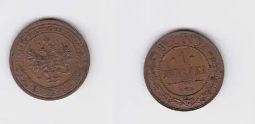 1 Kopeke Kupfer Münze Russland 1911 vz (123341)