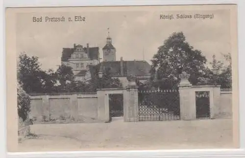 77276 Ak Bad Pretzsch (Elbe) - königl. Schloss (Eingang) um 1915