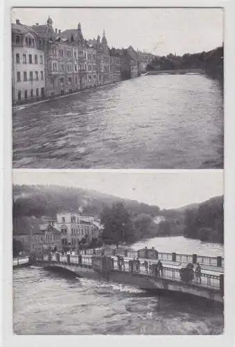 09236 Ak Greiz im Vogtland Hochwasser Katastrophe am 15.August 1924