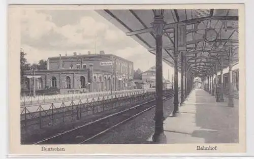03438 Feldpost Ak Bentschen Zbąszyń Bahnhof 1915