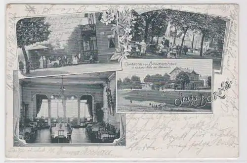 65907 Mehrbild Ak Gruß aus Borna Conditorei zum Schweizerhaus 1901