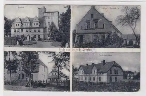 57626 Mehrbild Ak Gruß aus Lohe bei Breslau Warenhandlung usw. 1914