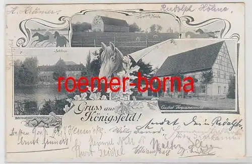 77661 Mehrbild Ak Gruss aus Königsfeld Gasthof Vergissmeinnicht usw. 1900