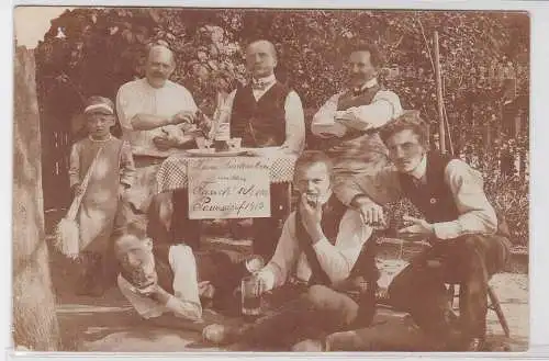 90783 Foto Ak Zum Andenken an den Tauch´schen Paunsdorf 1913