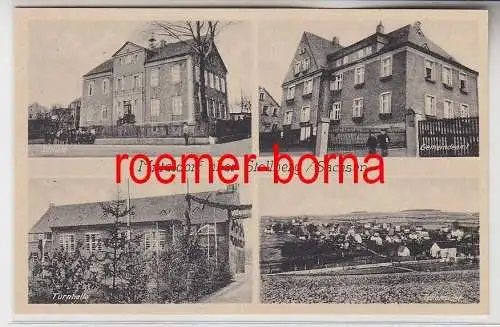77067 Mehrbild Ak Mitteldorf über Stollberg Sachsen Schule, Turnhalle usw. 1930