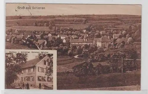 82239 Mehrbild Ak Gruß aus Schienen Restaurant zum Mühletal 1928