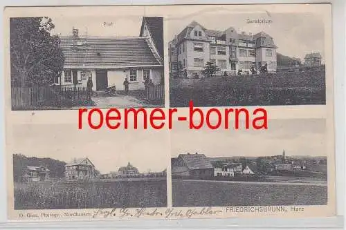 77705 Mehrbild Ak Friedrichsbrunn Harz Popst, Sanatorium usw. 1908