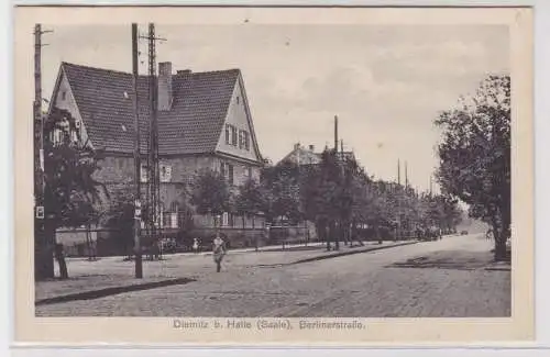 94026 Ak Diemitz bei Halle (Saale) Berlinerstrasse 1928