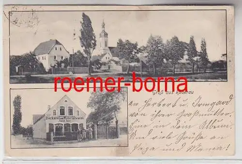 75477 Mehrbild Ak Gruß aus Röderau Bäckerei und Materialwaren Adolph Honer 1925
