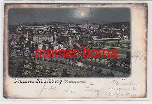 76634 Ak Gruss aus Hirschberg im Riesengebirge Jelenia Góra 1899