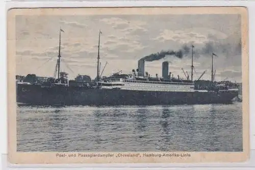 87749 AK Post- und Passagierdampfer "Cleveland", Hamburg - Amerika - Linie 1924
