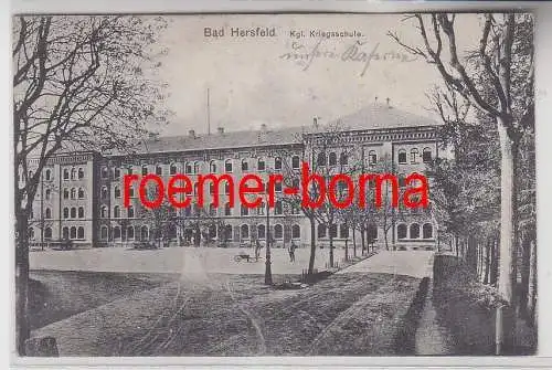 67828  Feldpost Ak Bad Hersfeld königliche Kriegsschule 1915