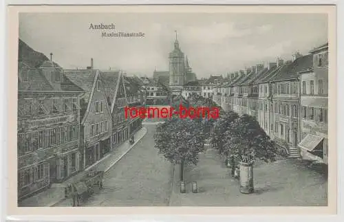 19088 Ak Ansbach Maximillianstrasse um 1920