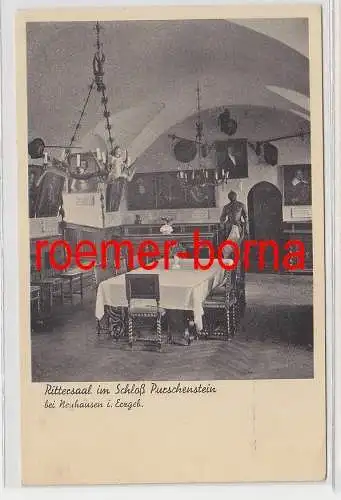 00220 Ak Rittersaal im Schloß Purschenstein bei Neuhausen im Erzgebirge um 1930