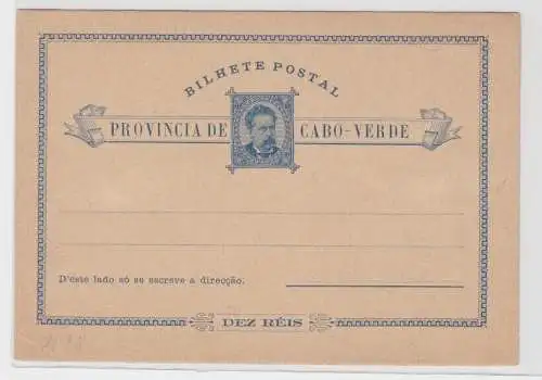 97424 seltene Ganzsachen Postkarte Cabo Verde portugiesische Kolonie um 1900