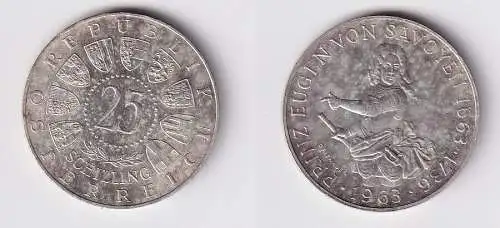 25 Schilling Silber Münze Österreich 1963 Prinz Eugen von Savoyen (166288)