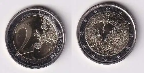 2 Euro Bi-Metall Münze Finnland Menschenrechte 2008 (166052)