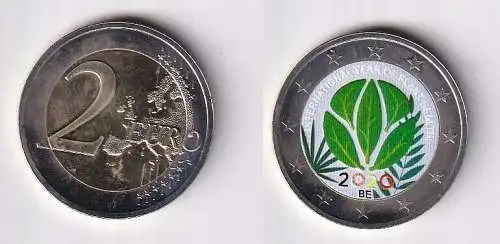 2 Euro Bi-Metall Münze Belgien Internationales Jahr der Pflanzenges.2020(166091)