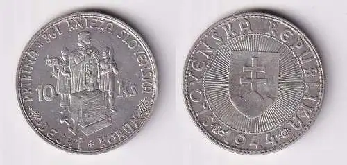 10 Kronen Silber Münze Slowakei 1944 (166018)