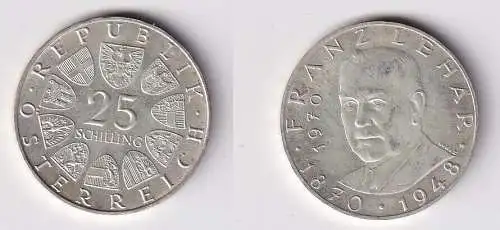 25 Schilling Silber Münze Österreich 1970 Franz Lehar 1870-1948 (166098)
