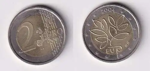 2 Euro Bi-Metall Münze Finnland Erweiterung der Europäischen Union 2004 (166090)
