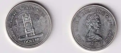 1 Dollar Silber Münze Kanada Auf das 25jährige Regierungsjubiläum 1977 (166041)