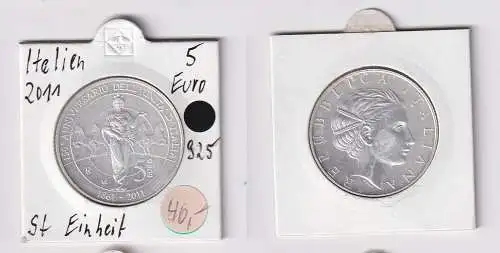 5 Euro Silber Münze Italien 2011 150 Jahre Einheit (164136)