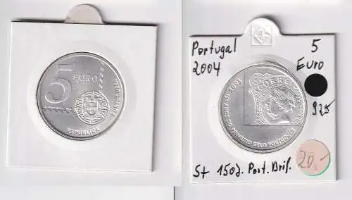 5 Euro Münze Portugal 2003 150 Jahre Briefmarken in Portugal (165860)