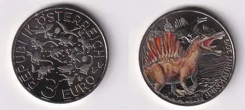 3 Euro Tier-Taler Münze Österreich 2019 Spinosaurus Stgl. (165898)