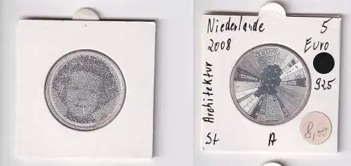 5 Euro Silber Münzen Niederlande 2008 Niederländische Architektur (162652)
