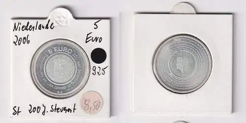 5 Euro Silber Münzen Niederlande 2006 200 Jahre Belastingdienst (163900)