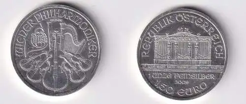 1,5 Euro Silbermünze Österreich 2009 Philharmoniker 1 Unze Feinsilber (142712)