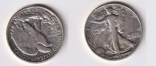 1/2 Dollar Silber Münze USA 1942 (158701)