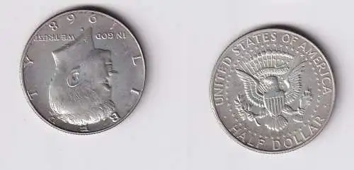 1/2 Dollar Silber Münze USA 1968 John F. Kennedy (145249)