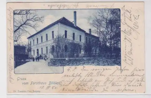 905139 Ak Gruß vom Forsthaus Böhlen bei Leipzig 1901