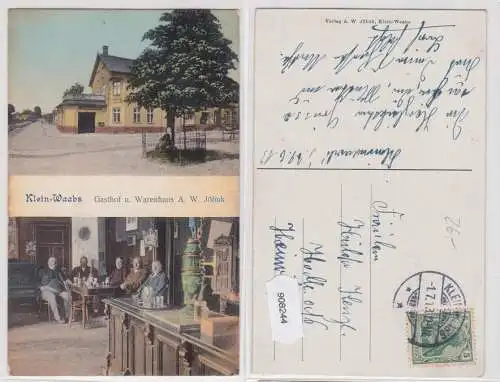 908244 Mehrbild Ak Klein-Waabs Gasthof und Warenhaus A.W.Jöhnk 1913