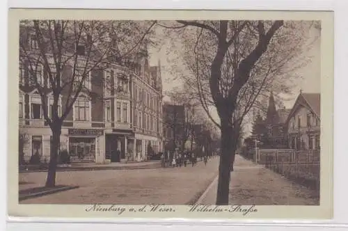 900650 Feldpost Ak Nienburg an der Weser Wilhelmstrasse 1917