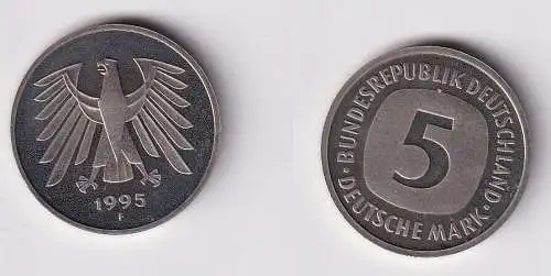 BRD Kurs Münze Kupfer Nickel 5 Mark 1995 G PP (143468)