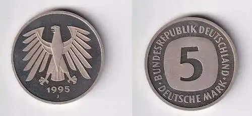 BRD Kurs Münze Kupfer Nickel 5 Mark 1995 J PP (149975)
