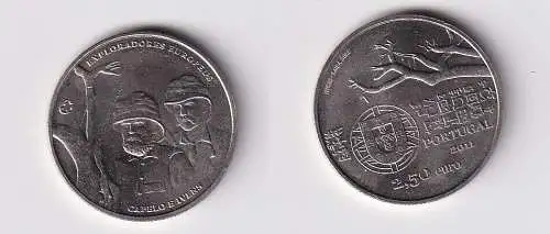 2,5 Euro Münze Portugal 2011 Europäische Entdecker Capelo und Ivens (157352)