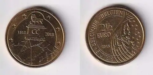 2,5 Euro Münze Belgien 200 Jahre Schlacht bei Waterloo 2015 (150020)
