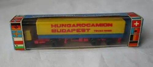 DDR TT Modellauto Sattelzug Roman-Diesel Hungarocamion Budapest OVP (124788)