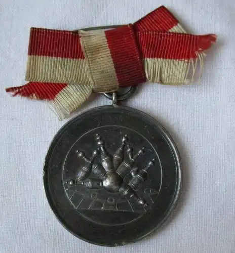 Hochwertige 990er Silber Medaille Kegelclub Freundschaft Juli 1907 (116935)