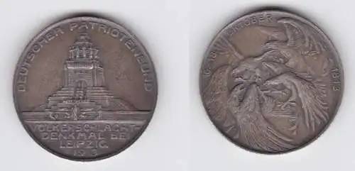 Medaille deutscher Patriotenbund Völkerschlachtdenkmal Leipzig 1913 (136209)