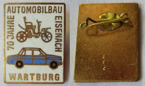 DDR Abzeichen 70 Jahre Automobilbau Eisenach Wartburg (109185)