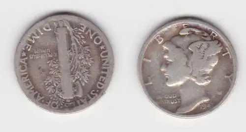 1 Dime Silber Münze USA 1941 Liberty (141891)