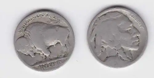 5 Cents Kupfer Nickel Münze USA Jahr unbekannt (141745)