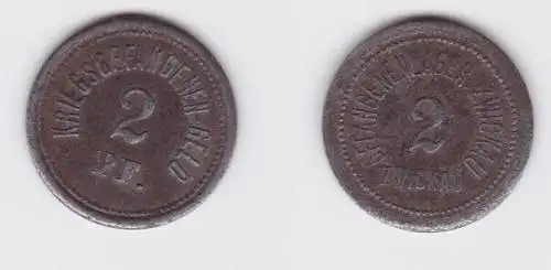 1 Pfennig Eisen Münze Notgeld Gefangenenlager Zwickau ohne Jahr (141184)