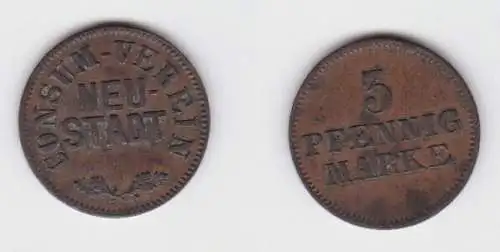 3 Pfennig Wertmarke Consum Verein Neustadt ohne Jahr (140888)